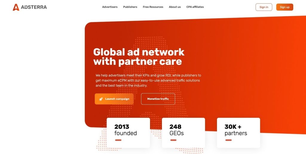 Adsterra Advertising Network offers solutions for both advertisers and publishers review