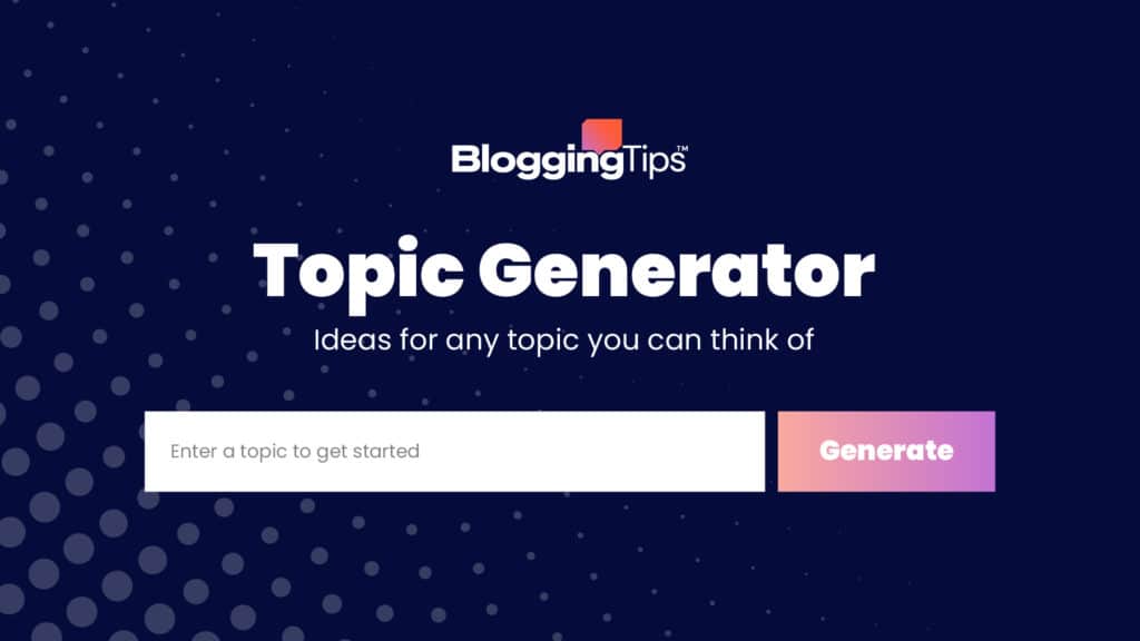 Topic Idea Generator Review